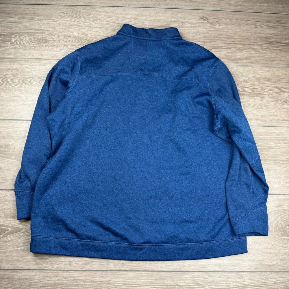 Nike Golf Mens 1/4 Zip Pullover Therma-FIT Blue Heather XXL